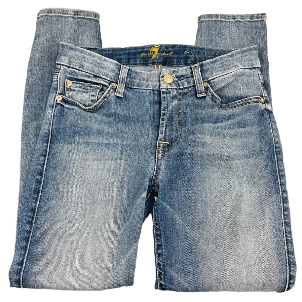 7 for all mankind cropped skinny jean